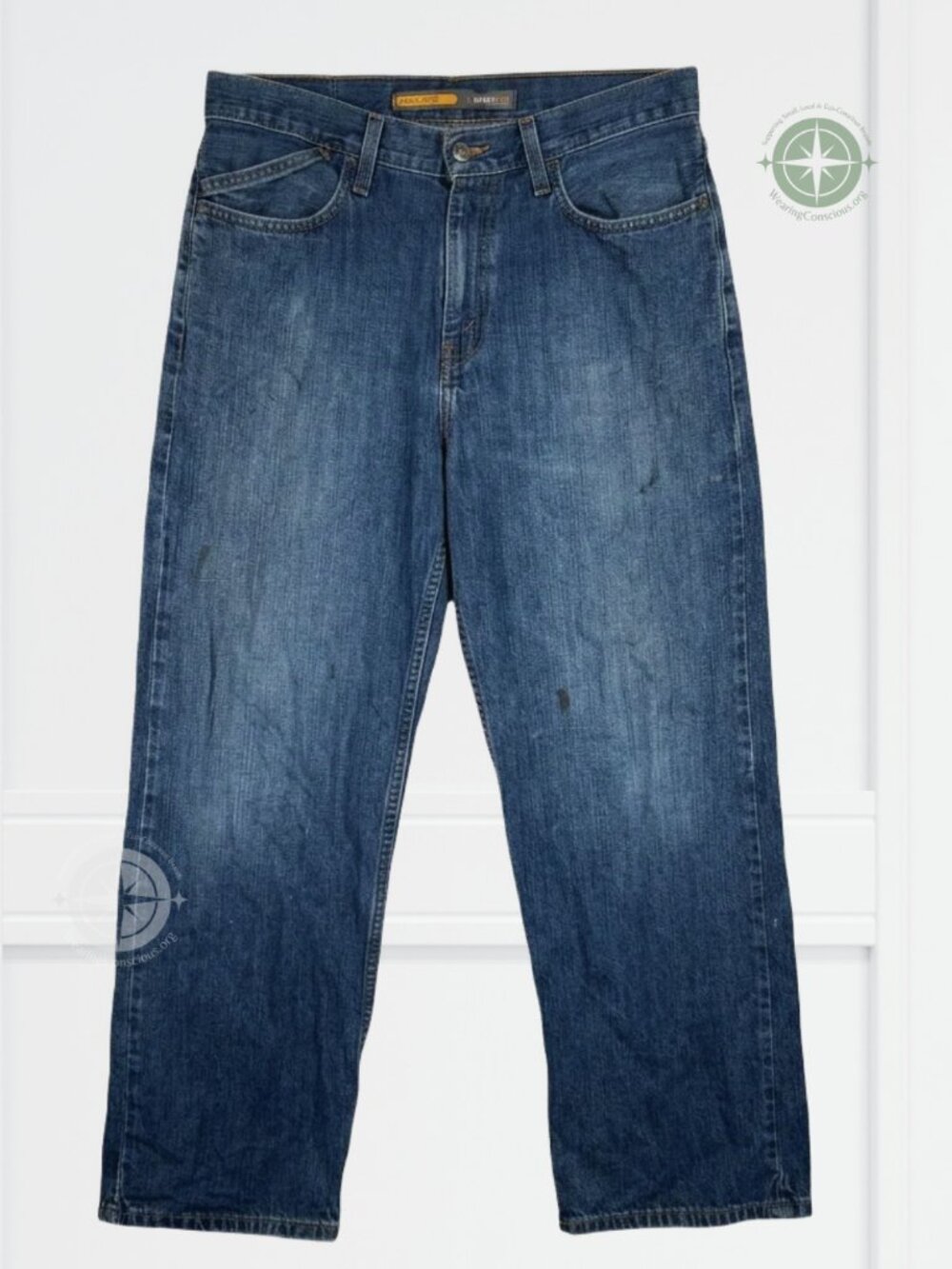 The DISTRESSED Vintage Y2K Levi's Silvertab Low Loose Dark Wash Jeans